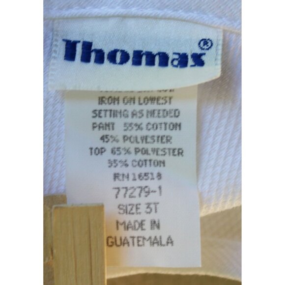 90s Thomas Bubble Romper 1pc Baby Girl White Navy Floral Summer Roses Sleeveless - Picture 6 of 7